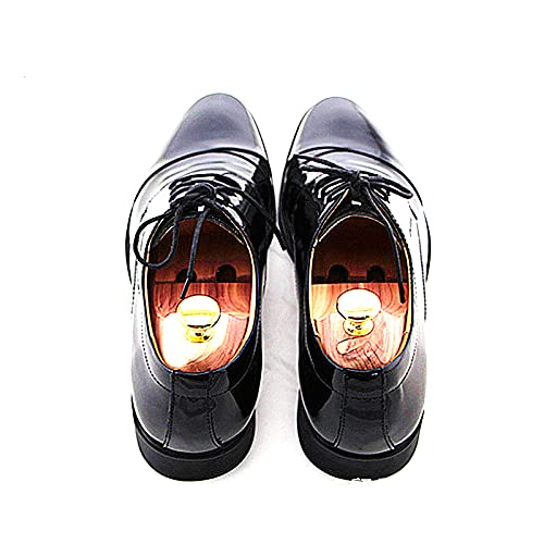 2 Piezas/Lote Cedro Rojo Madera Zapato de Hombre Árboles de Longitud Ajustable y Ancho Zapato Shaper Herramienta de Cuidado de Zapato Mejor Forma Antiarrugas hormas para Zapatos 649