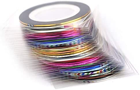 Belicia 10 Colors Mixed Rolls Nail Art Striping Tape Decoration Sticker Nail Line DIY Nail Tip 2