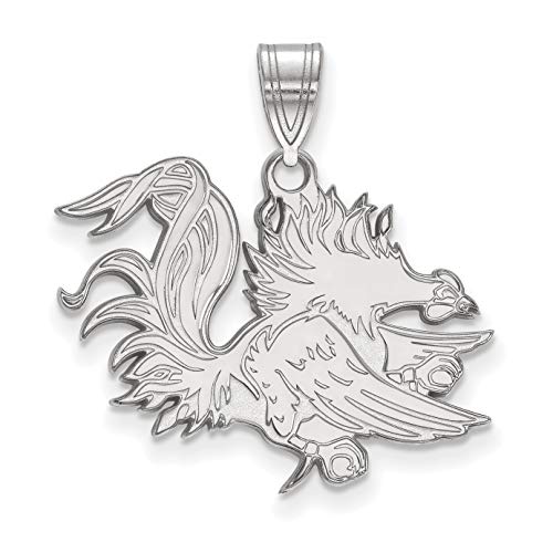University of South Carolina Gamecocks Cocky Full Body Sterling Silver Pendant 18x25mm