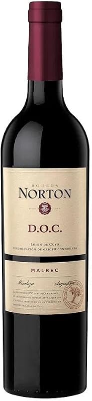 Vinho Argentino Norton D.O.C Malbec 750Ml