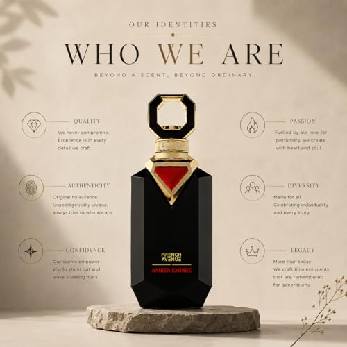 Miniatura 7 de French Avenue Amber Empire Oriental Amber - Extracto de perfume para hombre, 100 ml, con notas de ámbar, vainilla y sándalo