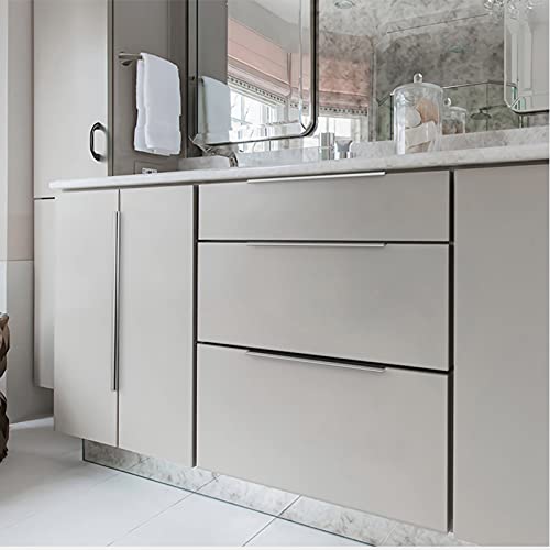 Poignées de Tiroir d'Armoire Gris en Aluminium, Poignée Cuisine Cachée 500mm - 5