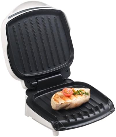 Miniatura 2 de George Foreman gr10abw Champ parrilla con Bun calentador color blanco