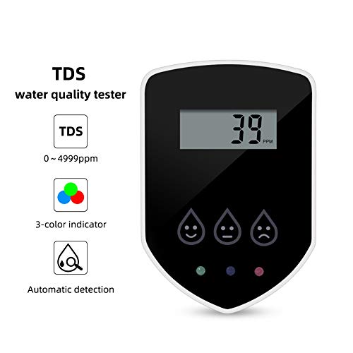 HUBi Tds Water Quality Tester, Water Tester Instrument Tester Conductivity Smart Water Shield, for Drinking Water Test, Aquaculture