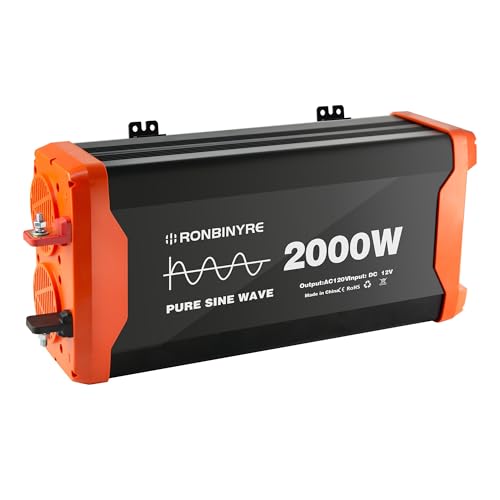 Convertisseur onde sinusoïdale pure 2000W 12V vers 220V avec écran LCD