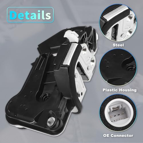 Image of X AUTOHAUX Replacement Front Right Passenger Side Power Door Lock Actuator Motor without Keyless Entry for Toyota Corolla 2014-2022 Door Latch Actuator Assembly Replace No.6903002370 Black