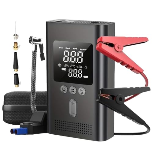 Compresor portatil para coche con bomba de aire 150 PSI y arrancador de baterias 3000A