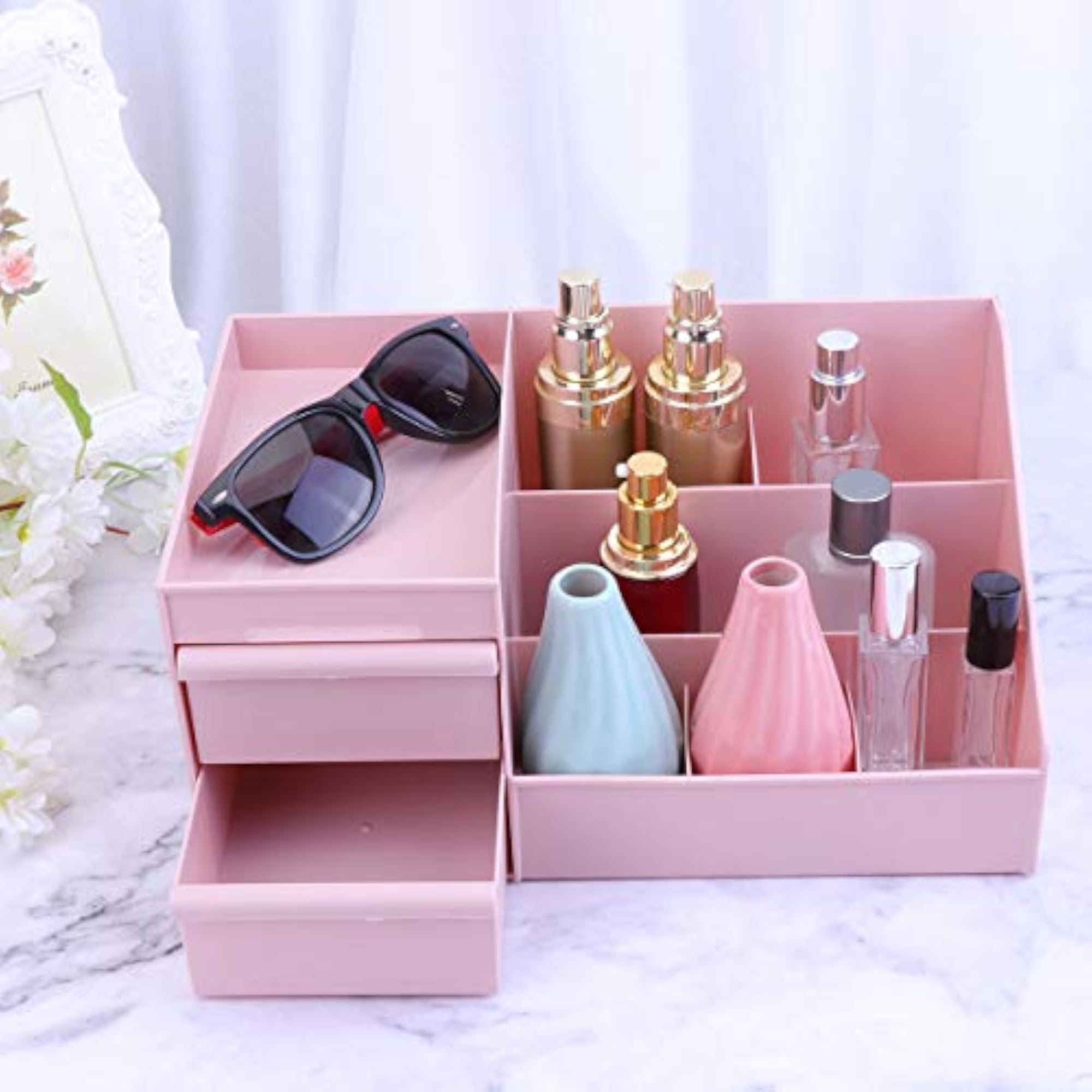 Drawer Type Makeup Storage Holder for Cosmetics