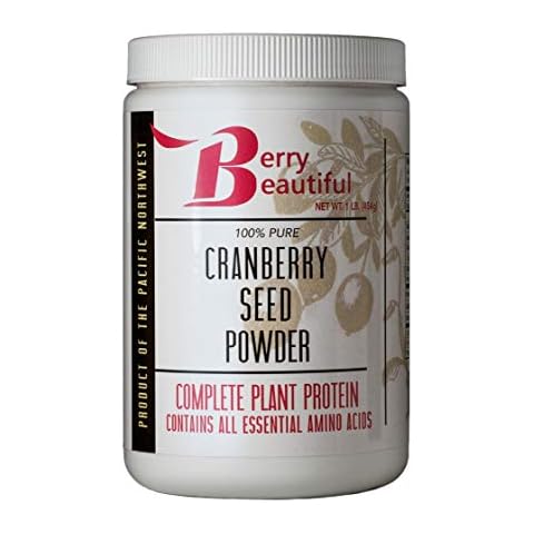 Cranberry Seed Powder – 1 lb. (454 g) – Milled from US Grown Cranberry Seed That is Cold Pressed by Berry Beautiful – for Active Women, Vegans, Vegetarians Cover