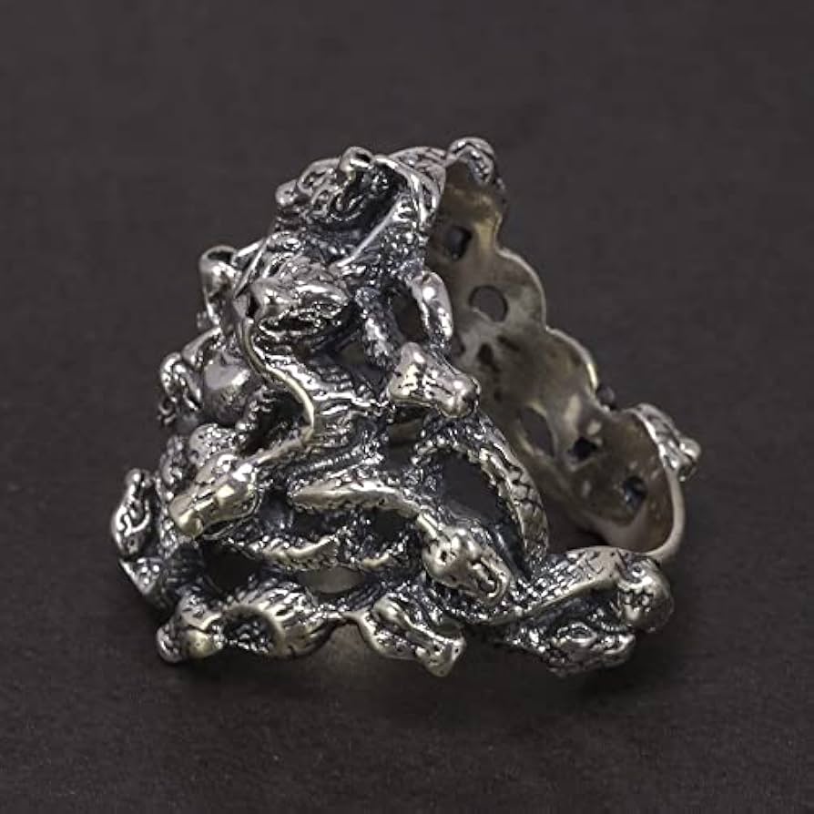 シルバー925 純銀メデューサリアルアンティーク