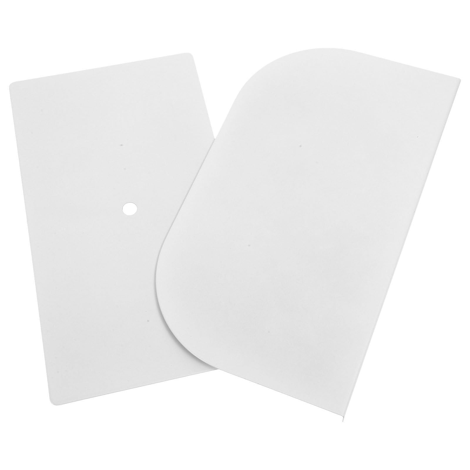 Placa de refuerzo de acero blanco para soporte de monitor de escritorio y juegos