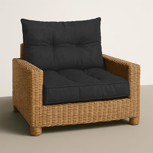 Amazinggirl Coussin Lounge Mobilier Jardin Coussin de Dossier 40x50 cm - Dossier Rattan Idéal pour...