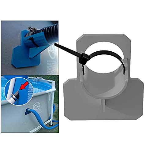 Dolity Suporte de mangueira de PVC para piscina acima do solo, suporte de tubo de jardim externo, su