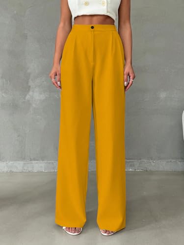 Image of Toochki Trousers for Woman Pants Women's Formal Office Korean | Black Track Pant | Straight | Cotton Spandex Stretchable Trouser | High-Waisted Bottom Wear