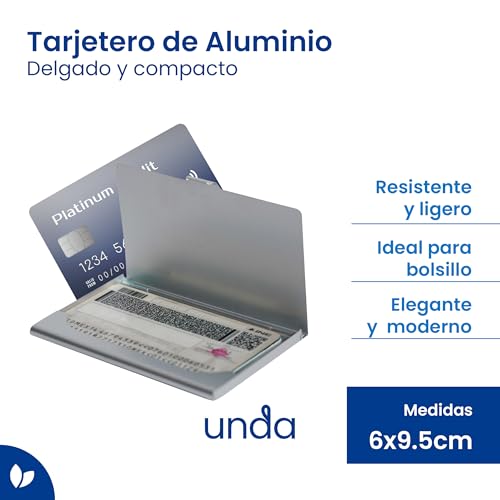La Mejor Selección de Tarjetero de Aluminio los más recomendados. 23 Tarjetero de Aluminio marca Unda (2)