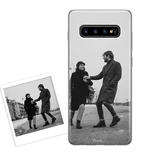 Pevita Funda para Samsung Galaxy S10 Plus Personalizada con Foto o Imagen | Funda Personalizable para Samsung Galaxy S10 Plus