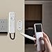 2 Pack Magnetic Remote Control Holders with Spring Ropes Safely Secure Remotes Wall-Mount with Adhesive, Rapid Adsorption