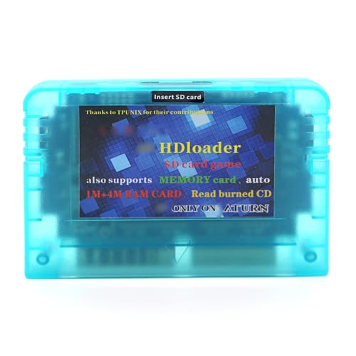 SAROO SS HDloader - Cartucho lector de juegos de lectura rápida compatible con tarjetas SD TF Menory Cards Play Games sin CD para Saturn (32G Elite Edition)