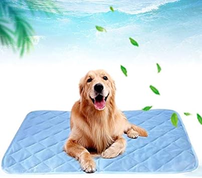 Amazon Miyinla ペットマット ひんやりマット クールマット 猫用ベッド ペット 冷却マット 犬 猫用 車用 ノートpc用 冷却ジェルシート 夏 熱中症暑さ対策 冷たいパッド ひえひえ爽快 噛む予防 車用 座布団 水洗い可 多用途 ペット用品 ブルー L Miyinla ベッド