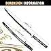 Eroton Samurai Katana Sword Real,Hand Forged Traditional Hardening 1060 High Carbon Steel Full Tang Weapons,for Man Gift Cosplay Decoration Black…