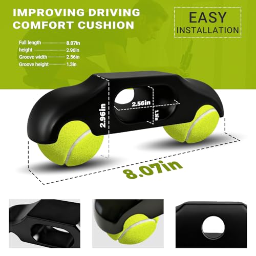 4 Stück Rocker Plate Feet, Tragbarer Wippplatten-Fahrradtrainer, Indoor Cycling Snap Rocker Feet Adapter, Tennisballfüße für Wahoo Kickr Core 2 Rollentrainer, Mit 8 Tennisbällen