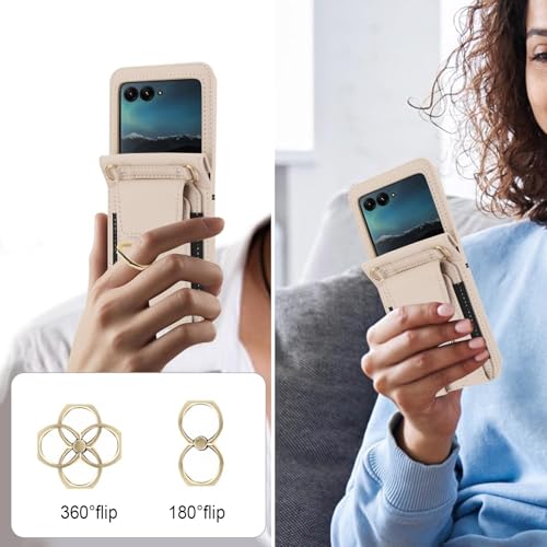 Coque Razr 2023 violette en cuir protégeant l'écran des rayures - 7
