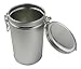 Thistle Moon 2 PC Metal Tea Coffee and Spice Tin Set – 12 Ounce Round Cannisters with Latch Lids – 6.5” x 3.6” Containers for Tea, Herbs, or Seasoning Storage