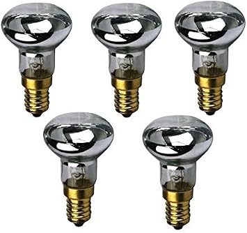Set of 5, R39 E17 Replacement Light Bulb Motion Lamp 30W Reflector Type
