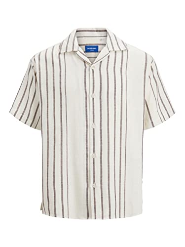 T-Shirt à Rayures JACK & JONES Jorcabana pour Homme en Lin