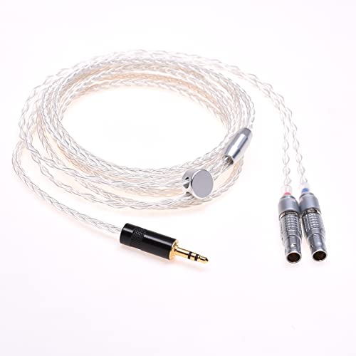 GAGACOCC Silver Plated Headphone Upgrade Cable for Focal Utopia Ultra (4FT, 3.5mm Stereo)