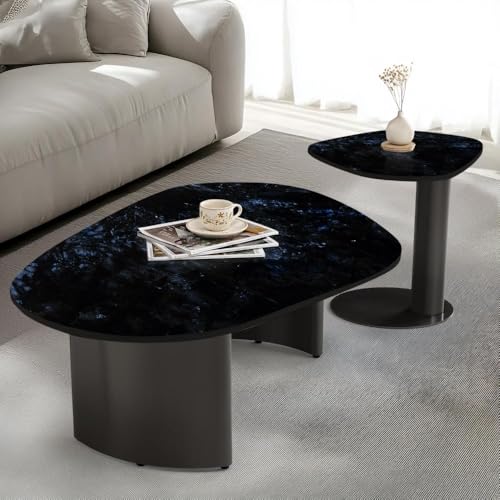 Image of Wakefit Center Table | 1 Yr Warranty | Coffee Table for Living Room Wooden, Tea Table for Living Room Wooden, Sofa Table, Free Installation from Brand, Modern Multi-Functional & Wobble-Free(Mocca)
