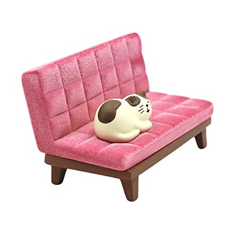 MAYIWO Cute Cat Cellphone Stand Resin Miniature Coach Shaped Desk Phone Holder Mount for Girls Smartphones Cover