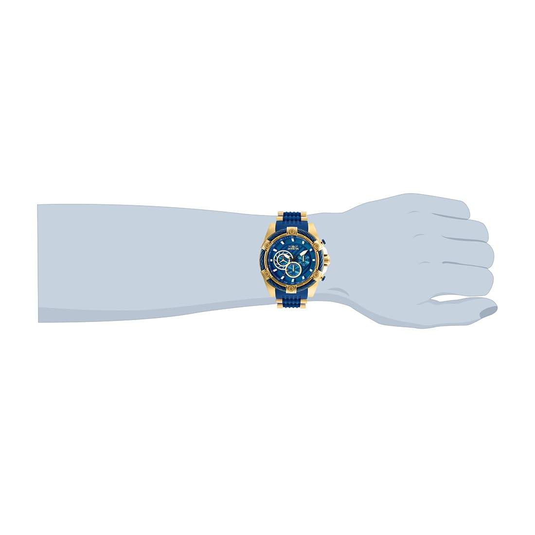 Invicta Bolt Męski zegarek kwarcowy ze stali nierdzewnej - 52 mm