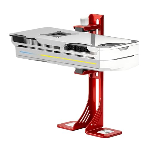 ACIDALIE Red Anti-Sagging GPU Bracket - Compatible with RTX 5070/40/30 Series, Adjustable 30-118mm, Supports 78mm Thick GPUs, Magnetic Base + CD Glossy Decoration