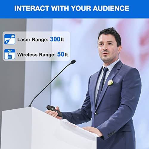 presentation clicker wireless presenter remote usb control powerpoint ppt clicker laser pointer rf 24ghz presenter remote google slide advancer powerpoint clicker for computerlaptopmackeynote