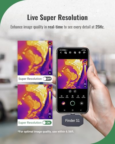 Caméra thermique Android Finder S1 HSFTOOLS 96x96 avec mallette