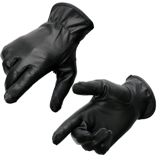 Image of Milwaukee Leather Women's US Deerskin Leather Full Finger Driving Motorcycle Hand Gloves