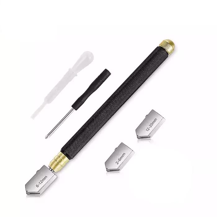 Corte Y Pulido, Tools Cortador Vidrio Azulejo Ceramica 5 Pz Deposito Aceite Manual Alta Resistencia