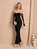 Elegant Off Shoulder Bodycon Maxi Dress Long Sleev... #2