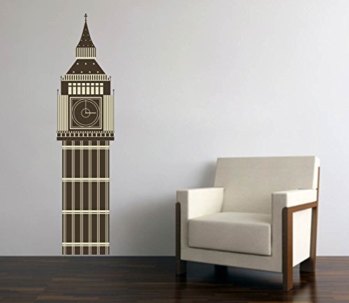 Big Ben London Wall Decal - 50" x 12"