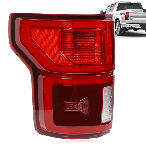 Nakuuly LED Tail Light with Blind Spot Compatible With Ford F150 2018 2019 2020 Left Driver Side Taillight Rear Brake Lamp Signal Assembly # ?KL3Z13405B (Module NOT Included)
