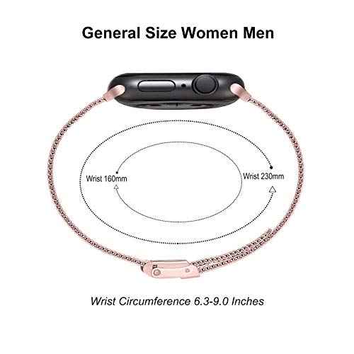 Ouwegaga Vervangende Bandje Compatibel met Apple Watch Bandje 38mm 40mm 42mm 44mm SE, Klassieke Roestvrijstalen Metalen… - Image 7