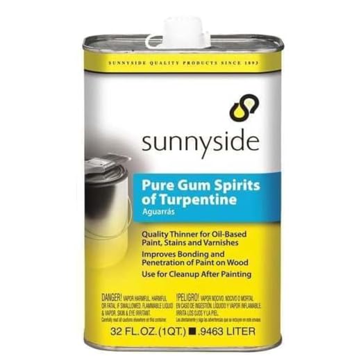 Sunnyside Pure Gum Turpentine, 1 qt.