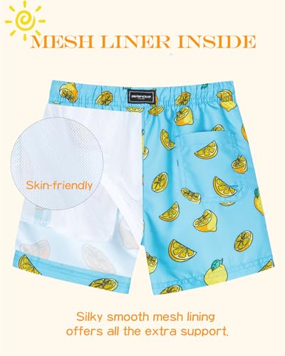Image of SURF CUZ Surfcuz Little Boys Swim Trunks UPF 50+ Toddler Beach Shorts Swimsuit Kids Quick Dry Swimwear