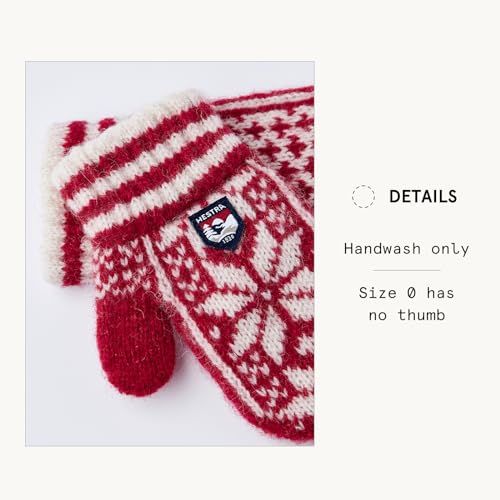 Image of Hestra Child's Nordic Mitt (Child 0-4yrs) I Wool MItten for Winter Weather