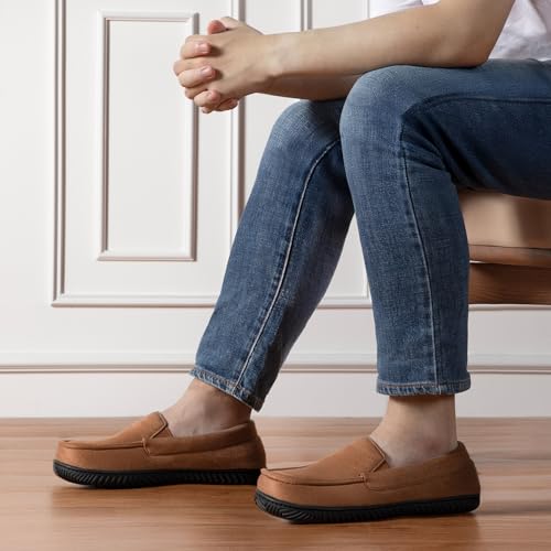 RockDove Men's Alexander Flannel Lined Loafer Slipper2