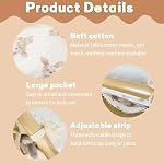 2 Pack Cribs Storage Bag Baby Bed Storage Hanging Bag Crib Organizer Cot Hanging Diaper Organization Nursery Organizer with Large Pocket