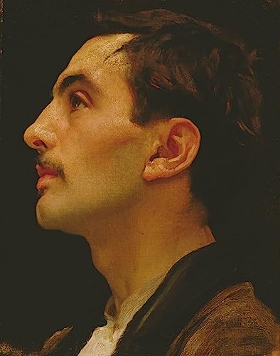 Tableau Tête d'un modèle italien Frederic Leighton impression toile 60x90cm