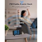 Projection Alarm Clock with FM Radio
