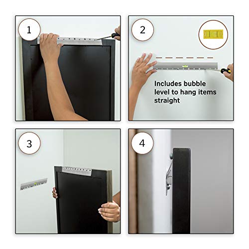 Image of National Hardware N260-144 Heavy Duty Mirror & Picture Hanger in Mill, 18 inch